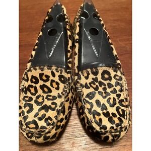 Aerosoles Leopard Print Calf‎ Hair Loafers Moccasins Women's Size 7.5 NEW